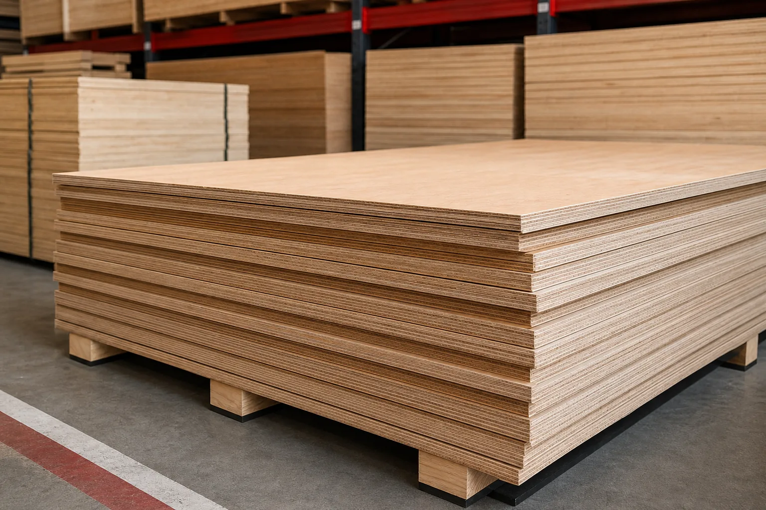 Plywood sheets for construction supply